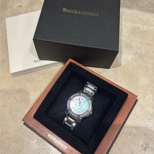 Baume & Mercier Capeland Watch Diamond Bezel Mother Of Pearl
